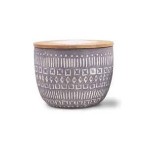 Ароматна соева свещ от бетон Падивакс Сонора 283 гр – лилава - диви цветя и бреза